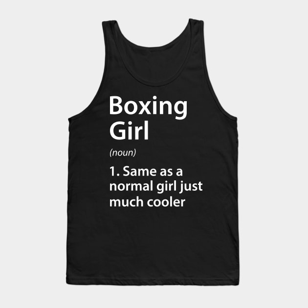 Boxing Girl Definition Tank Top by DragonTees